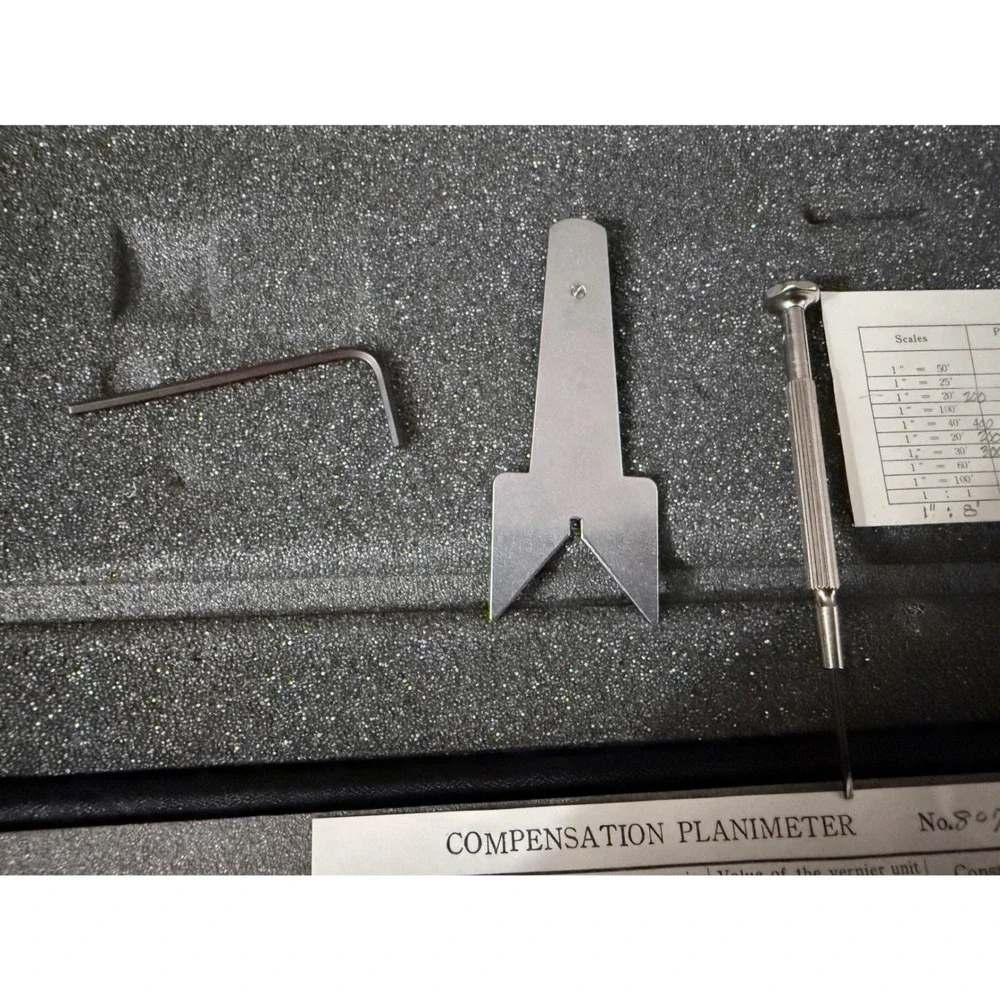 LIETZ Compensation Planimeter No 80720 Precision Measuring Instrument with‎ Case